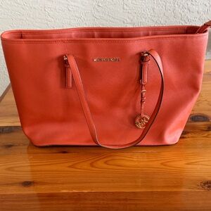 Michael Kors Coral Tote Bag